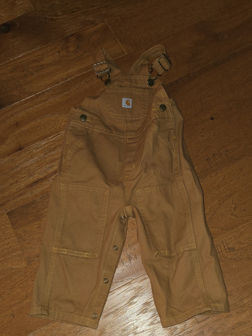 Carhartt Kids Tan Brown Duck Overalls